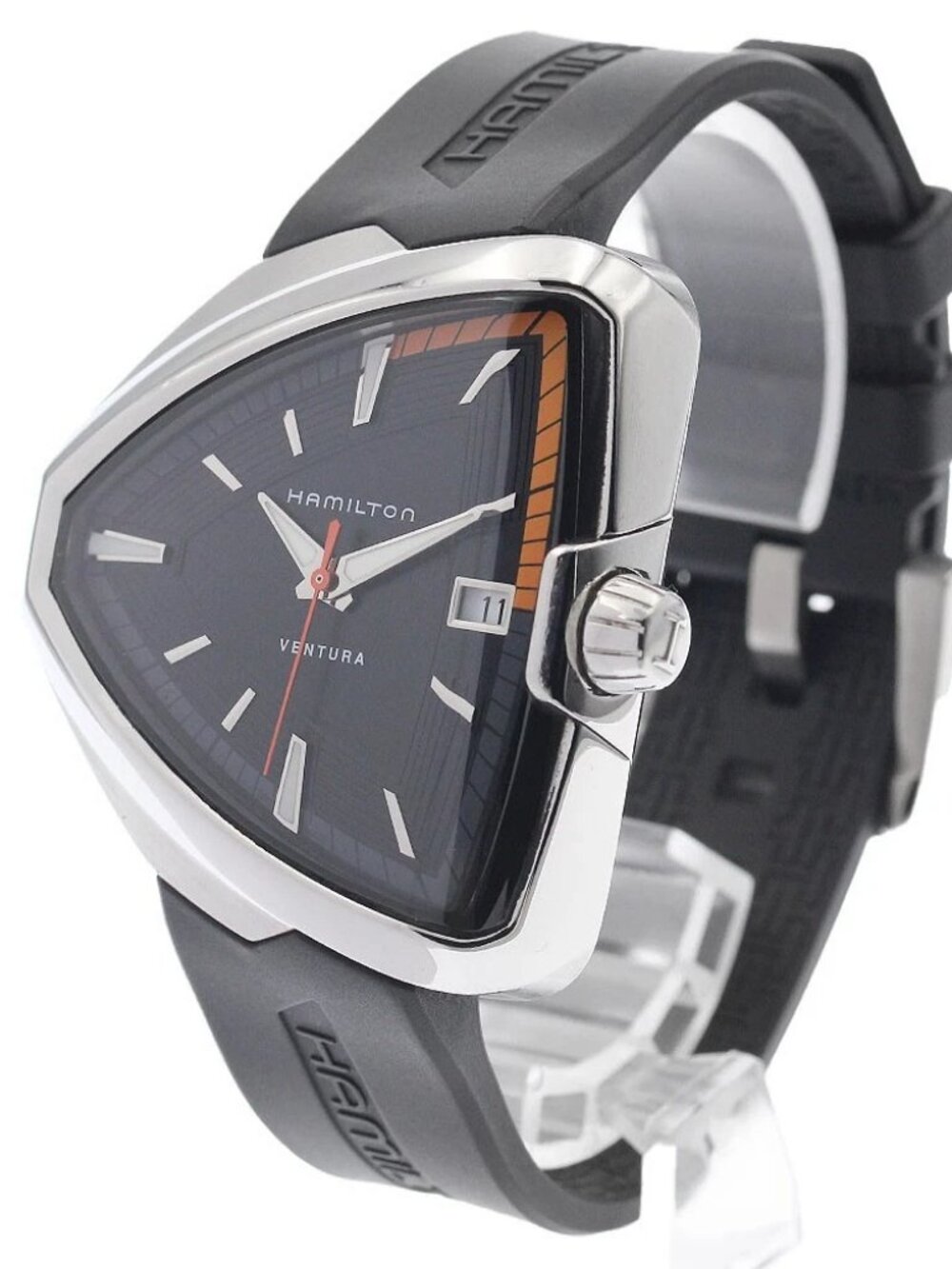 HAMILTON Ventura Elvis 80 H245510 Date black Dial Quartz Men's Watch_957589